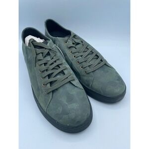 Belvedere Oliver‎ Mens 11.5 D Green Camo Suede Low Top Sneakers Made in Brazil